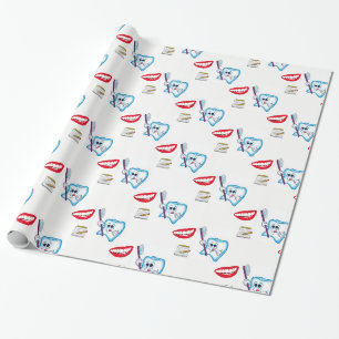 Papier Cadeau Dentiste en papier d'emballage