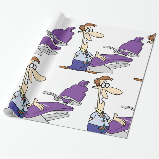 Papier Cadeau Dentiste Et Chaire De Chirurgie Dentaire (Déroulé)