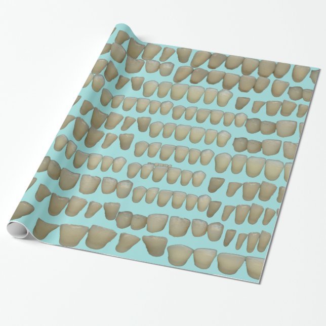 Papier Cadeau Dents pourris Dentiste Dentistère Orthodontiste (Déroulé)