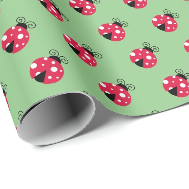 Papier cadeau d'enveloppement de la dame mignonne (Coin rond)