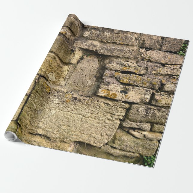 Papier cadeau d'enveloppement de pierre cotswold (Déroulé)