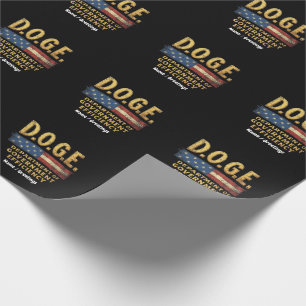 Papier Cadeau Département de l'Efficacité du Gouvernement DOGE 