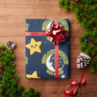 Papier Cadeau Dependable Drive In 75th Anniversary Gift Wrap