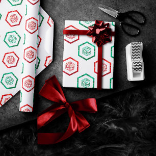 Papier Cadeau Dés à jouer RPG   XMAS Fantasy Rétro Tabletop PnP 