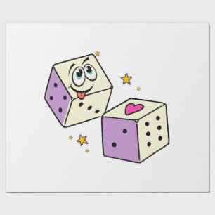 Papier Cadeau Dés Chanceux