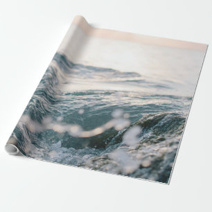 Papier Cadeau Des vagues de mer impressionnantes   Meilleur cade