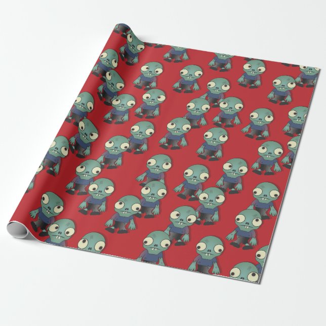 Papier Cadeau Des zombies...Venant vous chercher ! (Déroulé)
