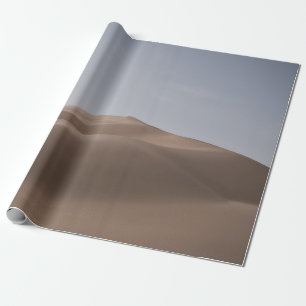Papier Cadeau DÉSERT Brown SOUS LE CIEL BLANC PENDANT LA JOURNÉE