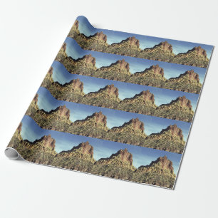 Papier Cadeau Desert Rock Mountain Peak Paysage Photo