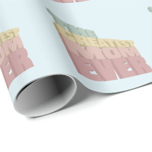 Papier Cadeau Design 3D Greatest Mom