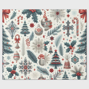Papier Cadeau Design de Noël