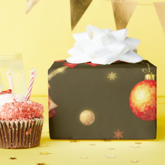 Papier Cadeau Design de Noël Matte Brown