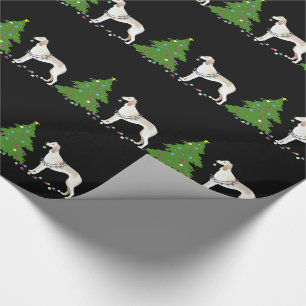 Papier Cadeau Design de Noël Saluki