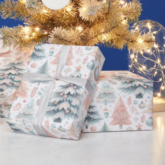 Papier Cadeau Design d'emballage de Noël festif (Vacances)