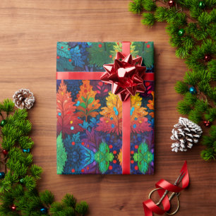 Papier Cadeau Design d'emballage Festive Noël