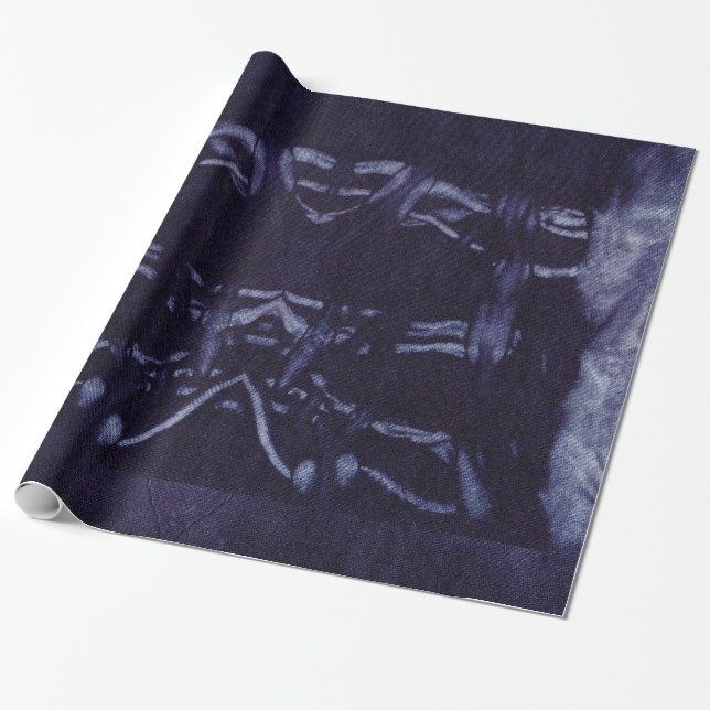 Papier Cadeau Design Denim Washed #8 à Emporio Moffa (Déroulé)