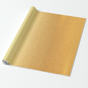 Papier Cadeau Design Faux Gold brillant moderne doré