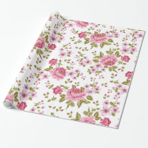 Design floral rose élégant et vintage