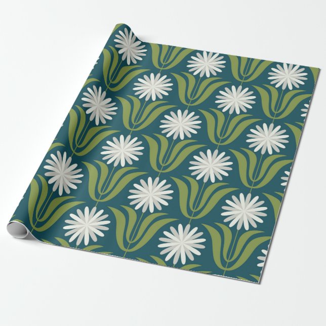 Papier Cadeau Design motif fluide et fluide. Style scandinave (Déroulé)