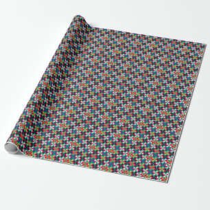 Papier Cadeau Design Motif moderne et géométrique sans soudure.