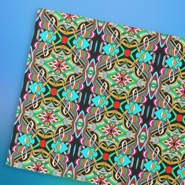 Papier Cadeau Designs colorés (Créateur téléchargé)