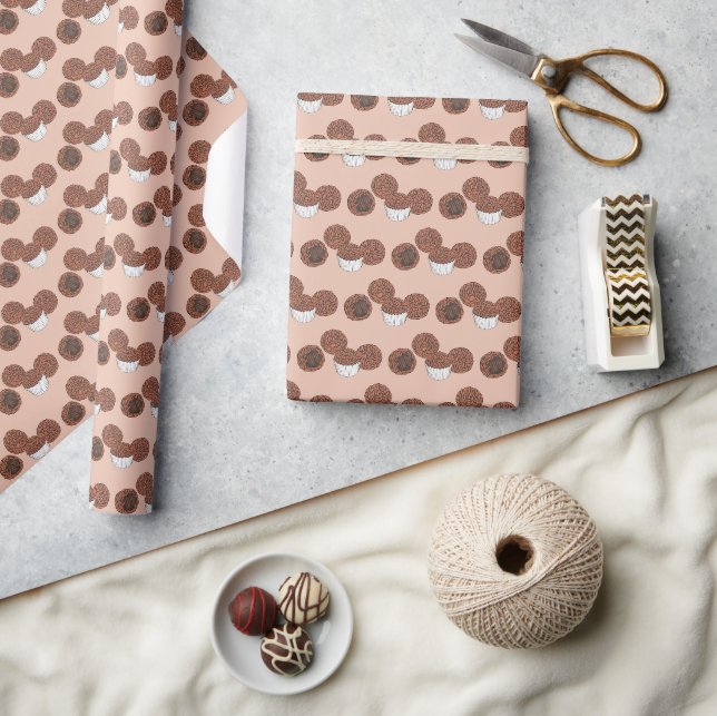 Papier Cadeau Dessert de Brigadeiros brésilien de truffes de cho (Artisanat)