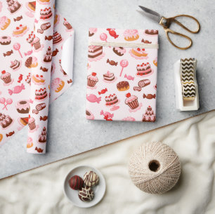 Papier Cadeau Desserts doux