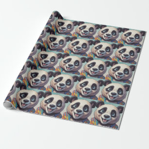 Papier Cadeau Dessin de Panda