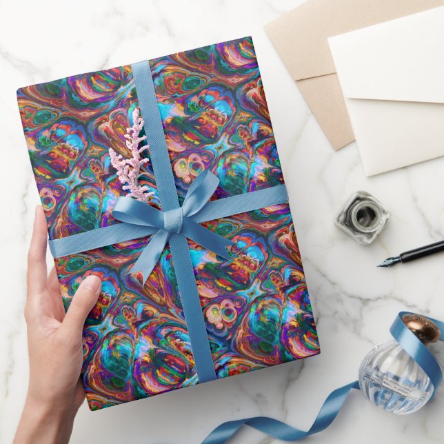 Papier Cadeau Dessin moderne de peintures (Cadeaux)