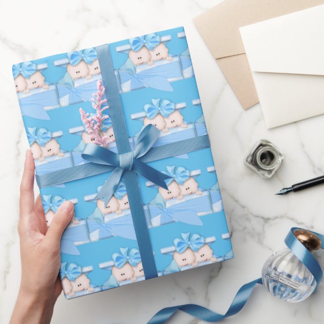 Papier Cadeau Deux bébés garçons dans des cadeaux de rapper papi (Cadeaux)