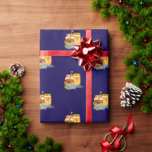 Papier Cadeau Deux fois comme de douces bocaux de miel jumeaux