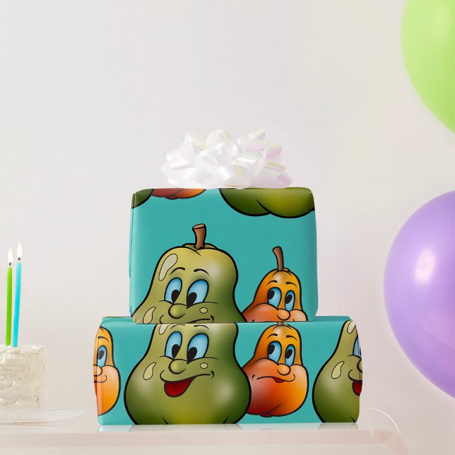 Papier Cadeau Deux jolies poires (Créateur téléchargé)