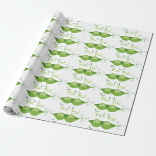 Papier Cadeau Deux petits pois dans un morceau
