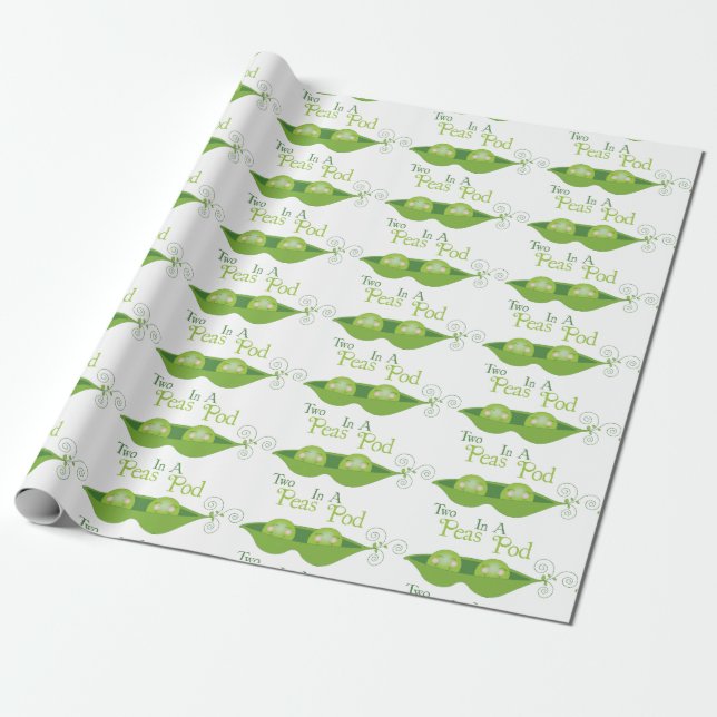 Papier Cadeau Deux petits pois dans un morceau (Déroulé)