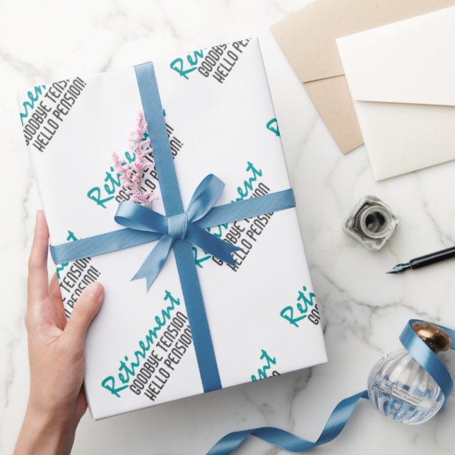 Papier Cadeau Devis de retraite amusant (Cadeaux)
