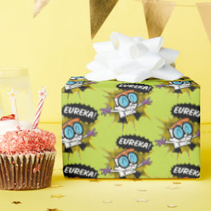 Papier Cadeau Dexter "Eureka !" Graphique de légende à demi-tein