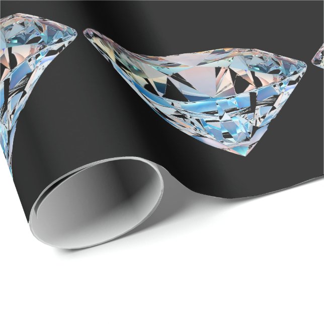 Papier Cadeau Diamant mousseux (Coin rond)