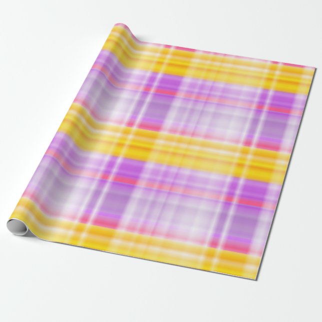 Papier Cadeau Diamants brillants de coordination PLAID 1- (Déroulé)