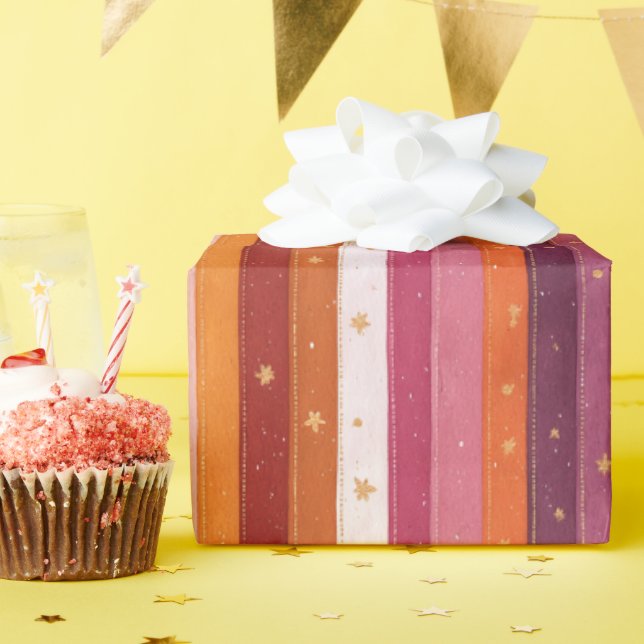 Papier Cadeau Diminution saisonnière (Fête d'anniversaire)