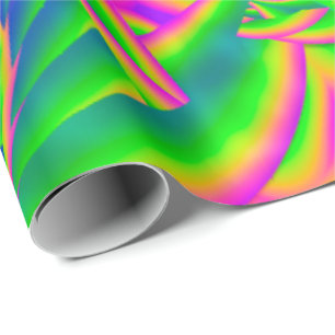 Papier Cadeau Dingleberries Psychédélique Verre fusionné