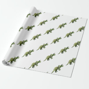 Papier Cadeau Dino Mood, Dinosaur Art enveloppement cadeau