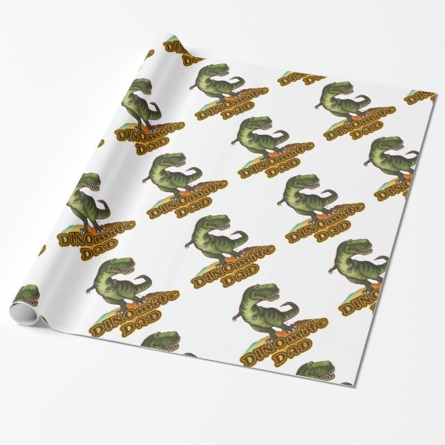 Papier Cadeau Dinomite Papa (Déroulé)