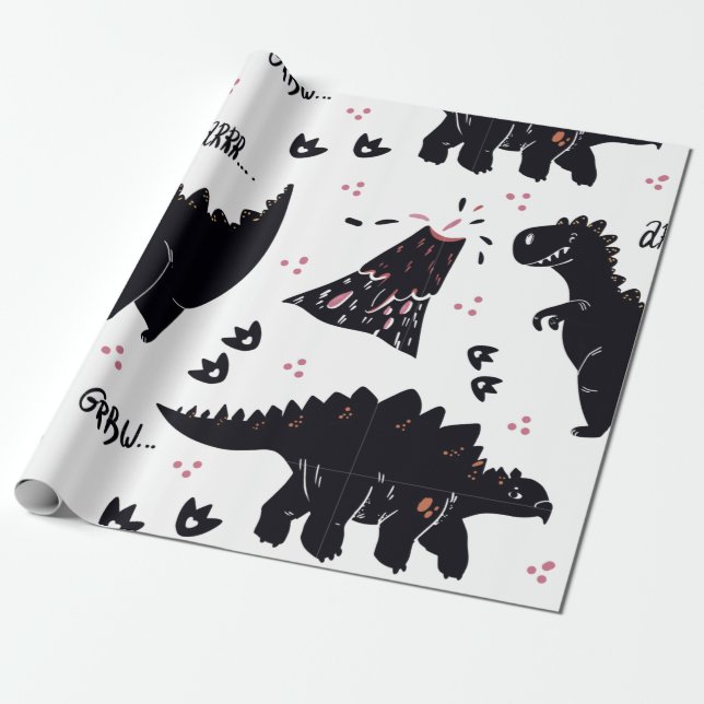Papier cadeau Dinosaur (Déroulé)
