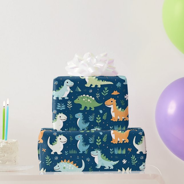 Papier Cadeau Dinosaur bébé (Cadeaux de fête)