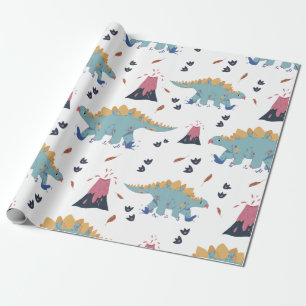 Papier Cadeau Dinosaur Stegosaurus