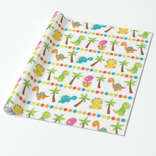 Papier Cadeau Dinosaure adorable