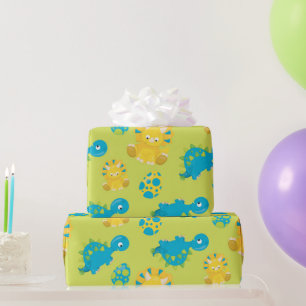 Papier Cadeau Dinosaure et papier d'emballage préhistorique aux 