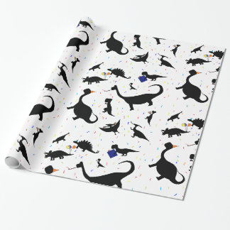 Papier Cadeau Dinosaures d'anniversaire