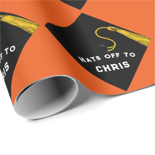 Papier Cadeau Diplôme Cadeau Orange