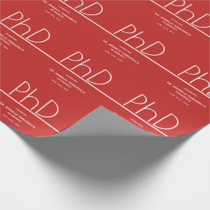 Papier Cadeau Diplôme de doctorat Partie de graduation